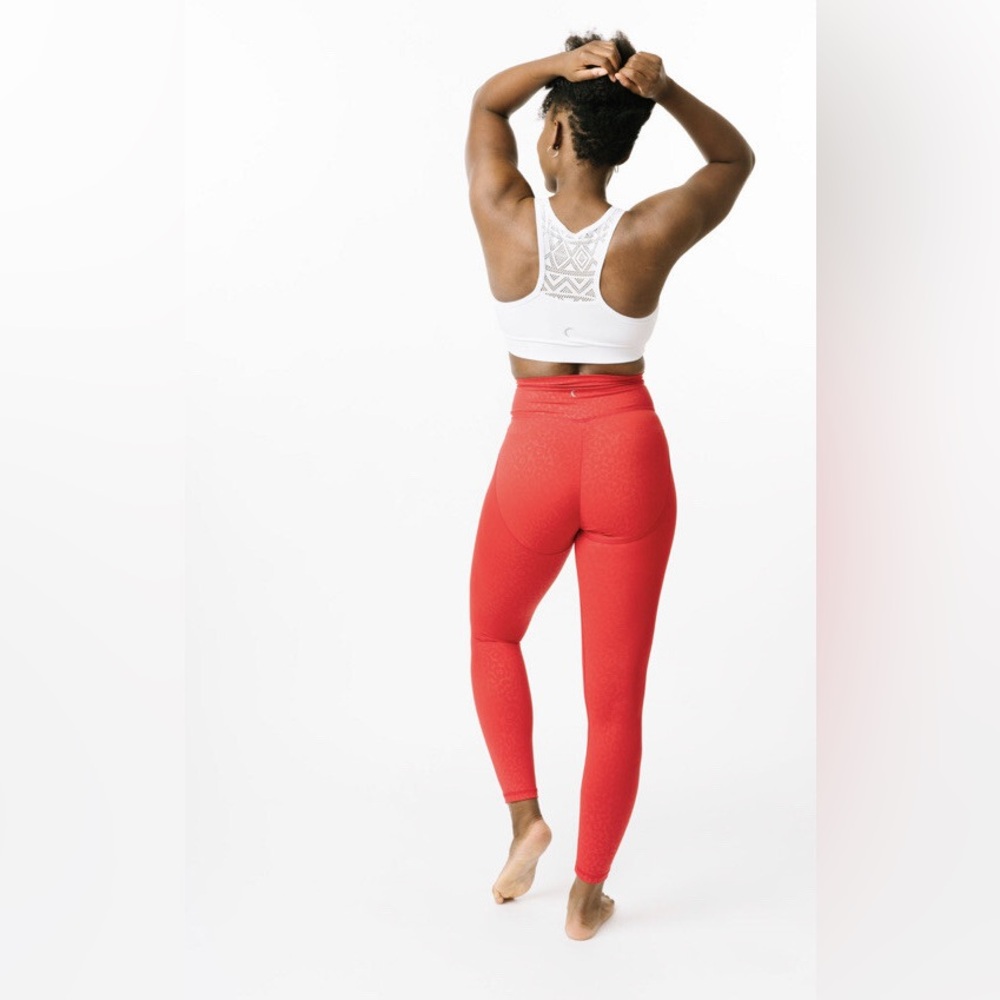 Zyia Red Leapord Scrunchy What light n tight hi-Rise size 12 - Picture 3 of 11